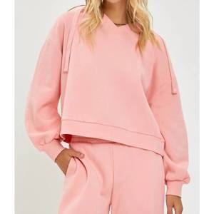 NEW RISEN oversized hoodie shirt in blush